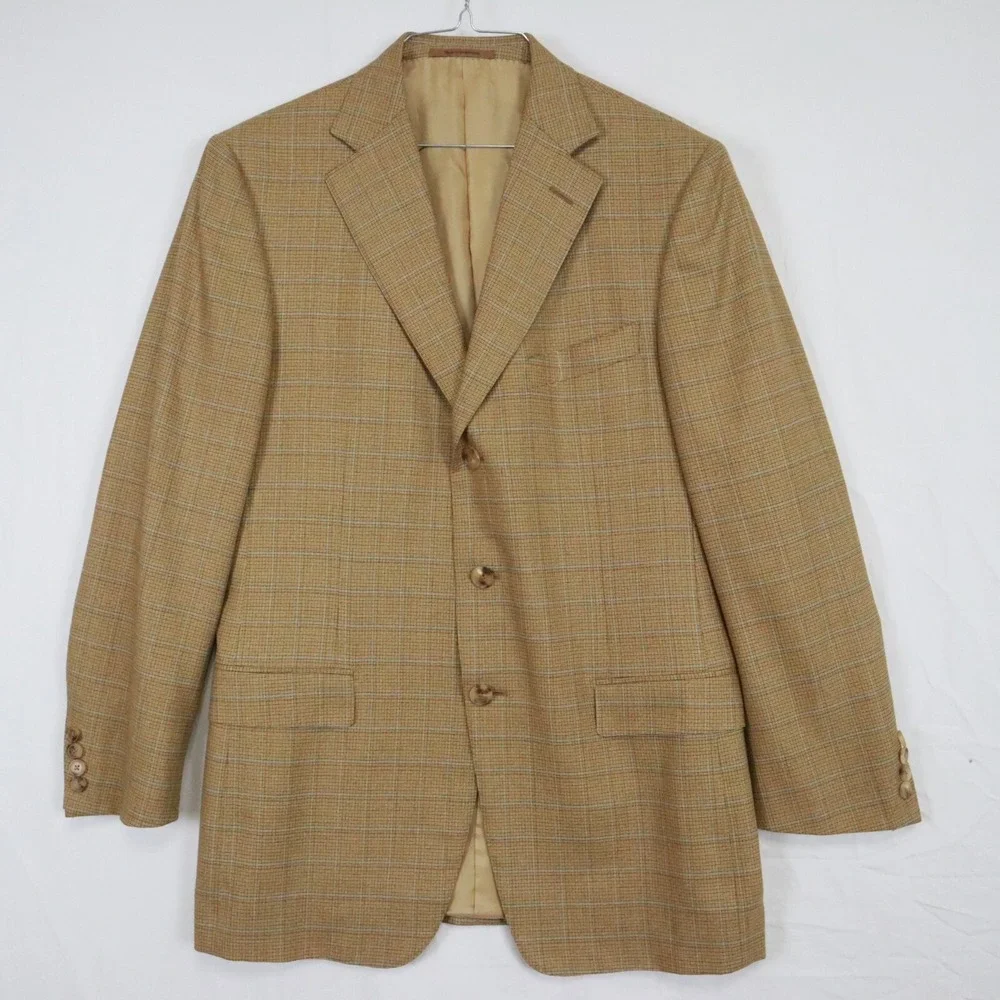 Ermenegildo Zegna Blazer Mens 50R 15 Milmil 15 3-Button Sport‎ Coat Suit Jacket